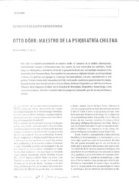 Maestro de la psiquiatría chilena [entrevista] [artículo]