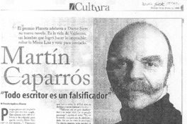 "Todo escritor es un falsificador"