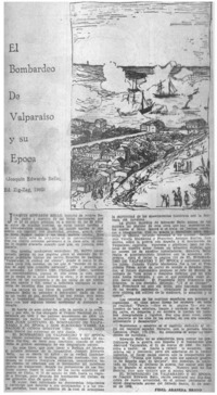 El Bombardeo de Valparaíso y su época