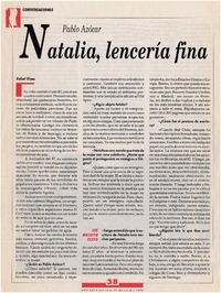 Natalia, lencería fina