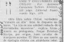 Usos y costumbres de Chiloé