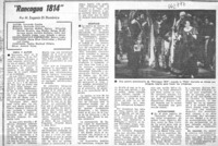 Rancagua 1814"  [artículo] M. Eugenia Di Doménico.