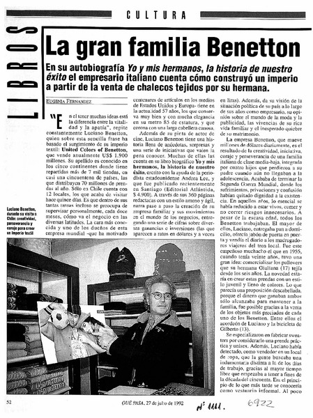 La gran familia de Benetton