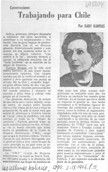 Trabajando para Chile