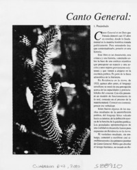 Canto General, una obra ontológica  [artículo] Manuel Jofré