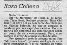 Raza chilena  [artículo] Enrique Neiman.