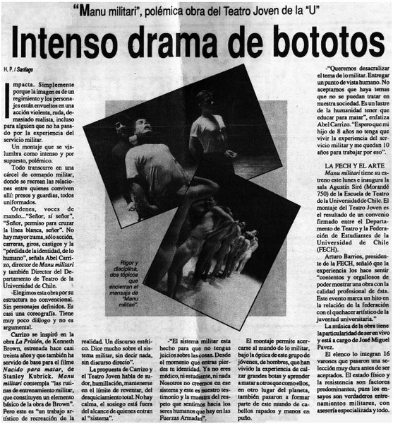 Intenso drama de bototos
