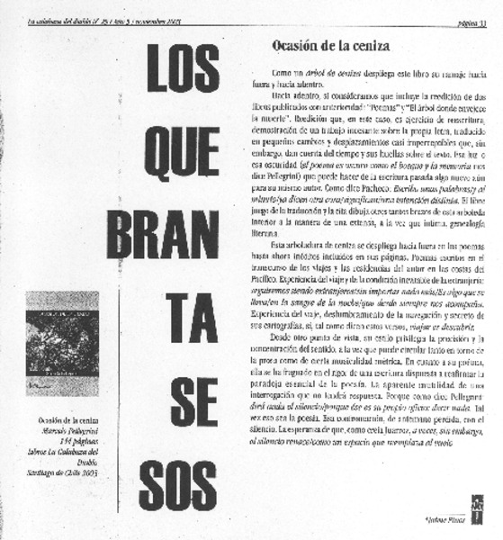 Ocasión de la ceniza