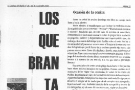 Ocasión de la ceniza