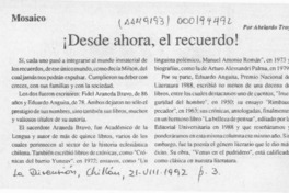 Desde ahora, el recuerdo!  [artículo] Abelardo Troy.