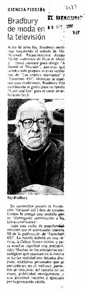 Bradbury de moda en la televisión.