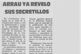 Arrau ya reveló sus secretillos