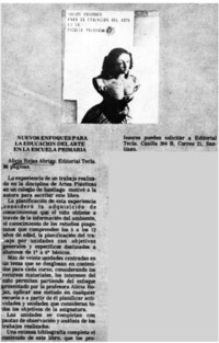 Nuevos enfoques para la educación del arte en la ecuela primaria.