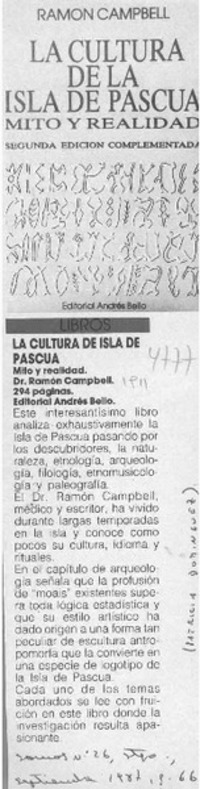 La cultura de Isla de Pascua