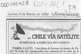 Homenaje a Neruda en Unesco