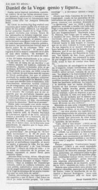 Daniel de la Vega, genio y figura