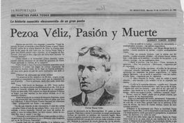 Pezoa Véliz, pasión y muerte