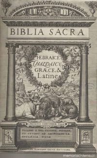 Biblia sacra Hebraice, Chaldaice, Graece e Latine