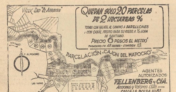 Parcelación Cajón del Mapocho : Fellenberg y Cía.