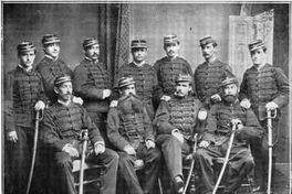 Oficialidad del Regimiento Cazadores