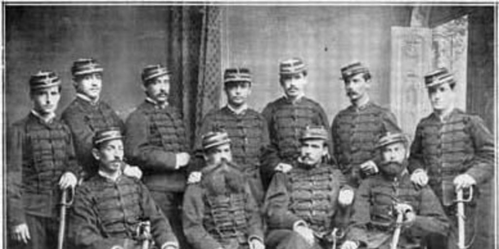 Oficialidad del Regimiento Cazadores