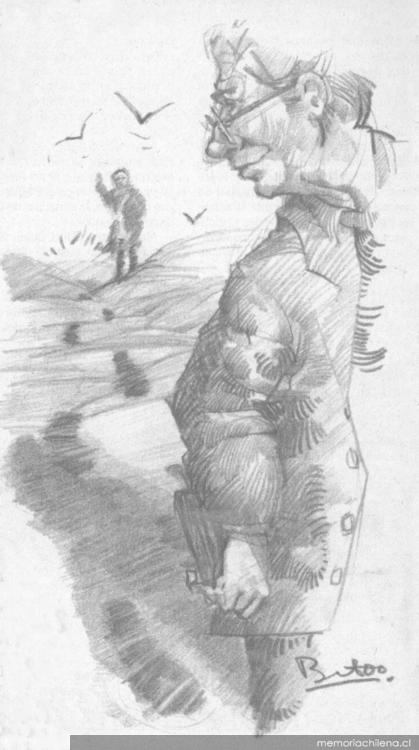 Pedro Prado y Alsino, dibujo