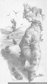 Pedro Prado y Alsino, dibujo