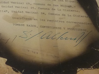 Firma del Presidente Salvador Allende.