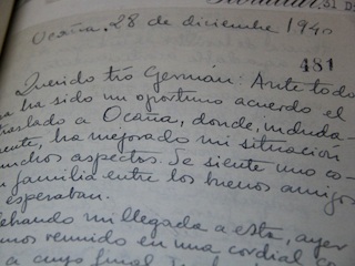 Carta de Miguel Hernández a Germán Vergara.