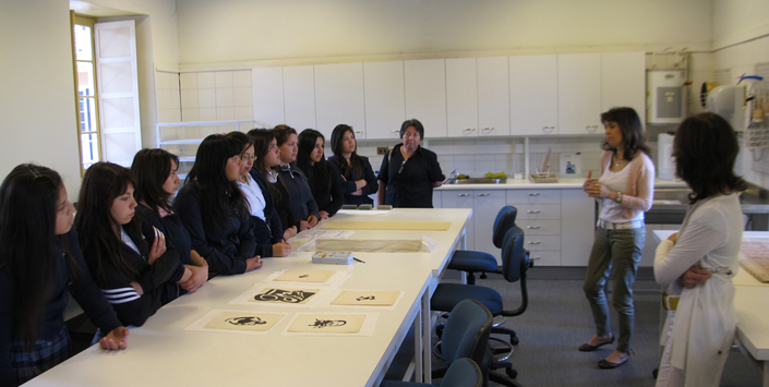 Visita al Laboratorio de Papel, 2012.