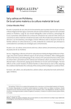 Sal y salinas en Pichilemu. De la sal como materia a la cultura material de la sal