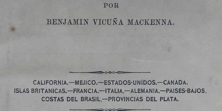 Libro "Páginas de mi diario durante tres años de viajes"