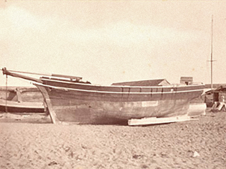 Fotografía del casco de la goleta Anita
