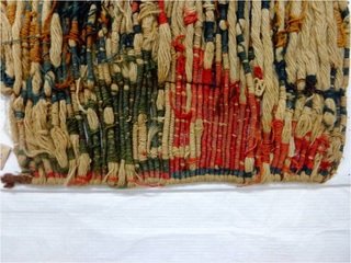 Cobertor pieza textil formada por pabilos embarrilados