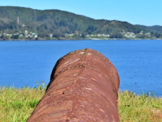 Réplica de ASMAR de un cañón de 24 libras