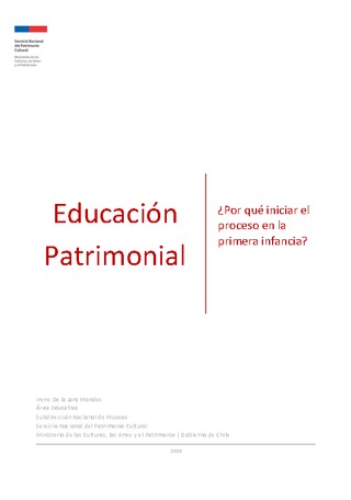 Educación patrimonial en la primera infancia