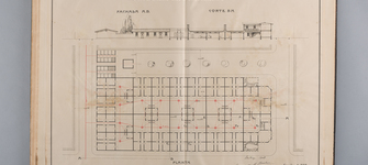 Anverso plano interior anverso serie I N°3 después del tratamiento. Chile, 1908. 59 ×41,5 ×3,5 cm. Colección Puerto de San Antonio. Imagen de Van M. Broekman 1908 (Fotografía: Ormeño, L. 2018. Edición: Correa, C. 2020. Archivo CNCR. LFD1536.43).