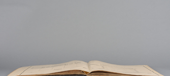 Libro abierto después del tratamiento