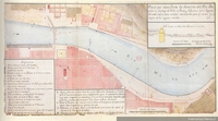 Plano que manifiesta la dirección del Río Mapocho en Santiago de Chile, 1783