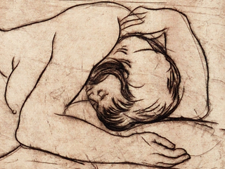 André Racz. Detalle grabado. 1949.