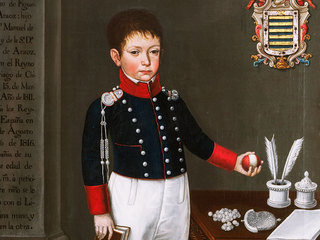 Detalle de retrato José Raymundo Nepomuceno de Figueroa y Araoz