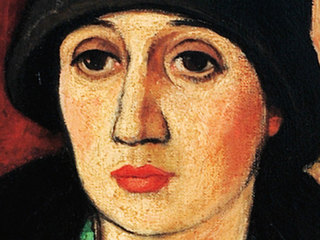 Det.Camilo Mori La viajera, óleo sobre tela