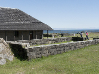 Vista general de la Casa del Castellano, que aloja la exhibición museográfica permanente.