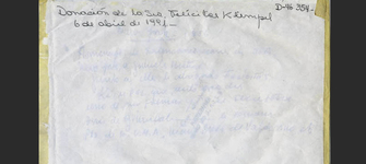 Reverso Doris Dana y Gabriela Mistral en Nueva York