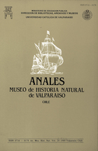 Anales del Museo de Historia Natural de Valparaíso, vol. 20 (1989)