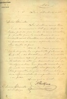 Blest Gana, Alberto (Ministro Plenipotenciario de Chile en París). Al Ministro del Interior: compañías constructoras francesas que presentan proyectos para el viaducto del Malleco. París, 25 de septiembre de 1885. 1 página. Archivo Nacional. Ministerio de Obras Públicas; v. 74; s/f.