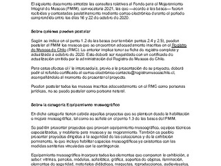 Respuestas a consultas FMIM 2021