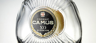 Botella de coñac francés Camus