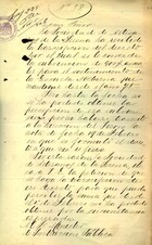 Aguilar, Diego, presidente de la Sociedad de Artesanos de La Serena al ministro de Instrucción Pública: atraso de subvenciones. La Serena, 31 de octubre de 1894. 2 fojas. Archivo Nacional. Ministerio de Educación; v. 1033, s/f. 2 pp.