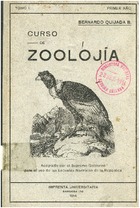 Quijada, Bernardino. Curso de Zoología. Tomo I. 1914. 198 pp.